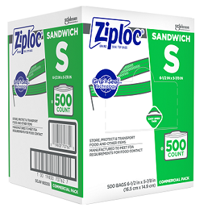 SCJP Ziploc Sandwich Bags New Logo