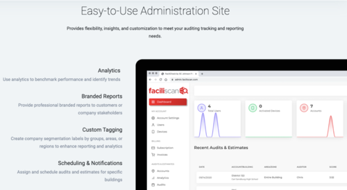 faciliscan easy to use admin site benefits image