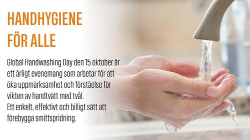 Global Handwashing Day - kom ihåg att tvätta händerna