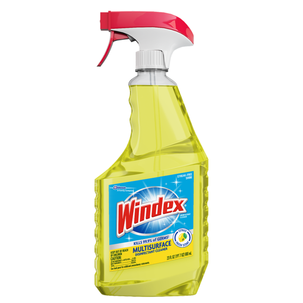 Windex Multi-Surface Disinfectant Cleaner - 23 ounce Trigger Bottle
