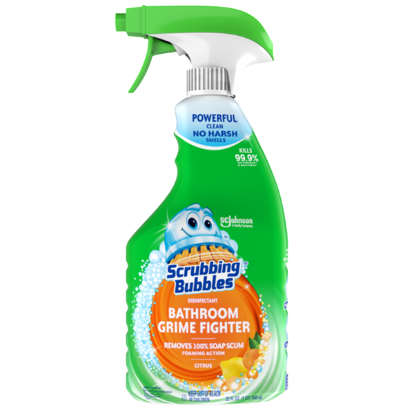 Scrubbing Bubbles Disinfectant Bathroom Grime Fighter - 32 ounce Trigger Spray