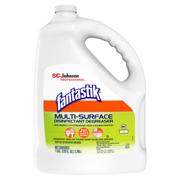 SC Johnson Professional Fantastik Multi-surface Disinfectant Degreaser 128 ounce capped bottle