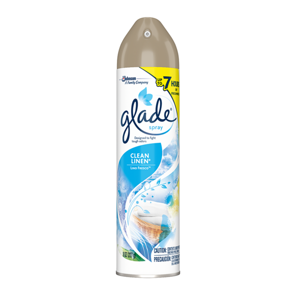 Glade Clean Linen Room Spray - 8 ounce Aerosol