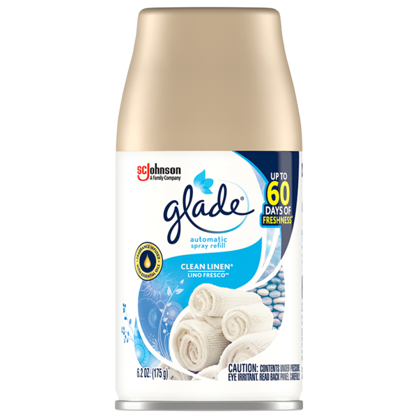 Glade Clean Linen Automatic Spray Refill - 6.2 ounce Automatic Spray Refill
