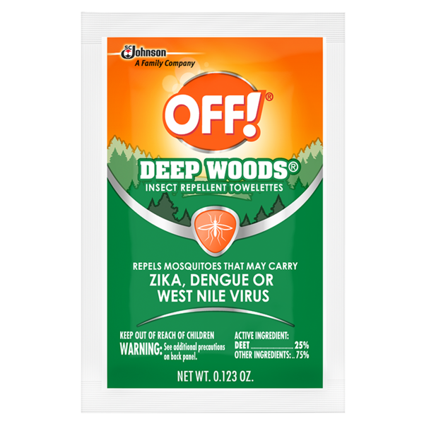 OFF! Deep Woods Insect Repellent Towelettes - individually wrapped