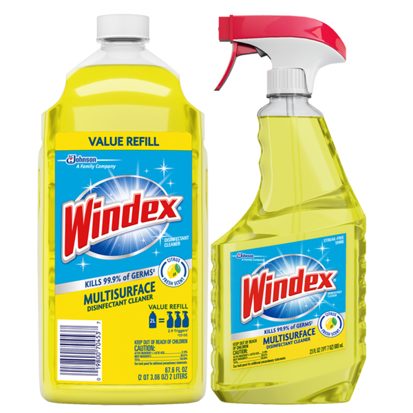Windex Multi-Surface Disinfectant Cleaner - 23 ounce Trigger Bottle