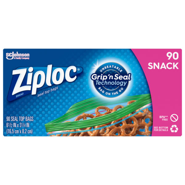 90 Count Snack Ziploc Product Image