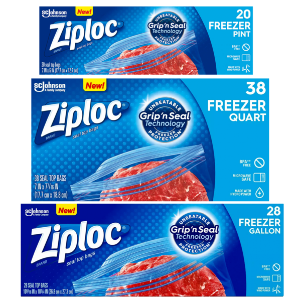Ziploc Freezer Bags Family Image