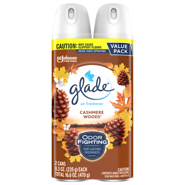 Image of Glade Aerosol Twin Pack - Cashmere Woods Fragrance