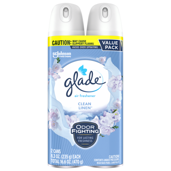 Image of Glade Aerosol Twin Pack - Clean Linen Fragrance