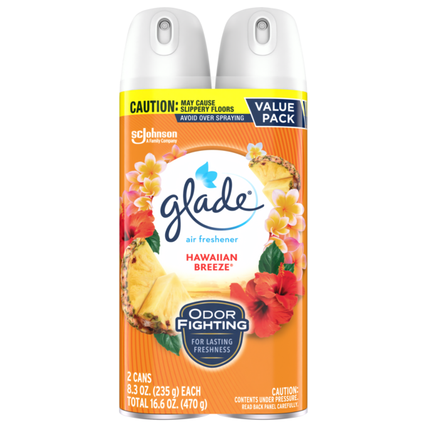 Image of Glade Aerosol Twin Pack - Hawaiian Breeze Fragrance