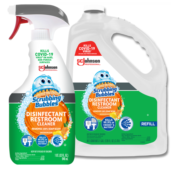 Scrubbing Bubbles Disinfectant Restroom Cleaner Family Image