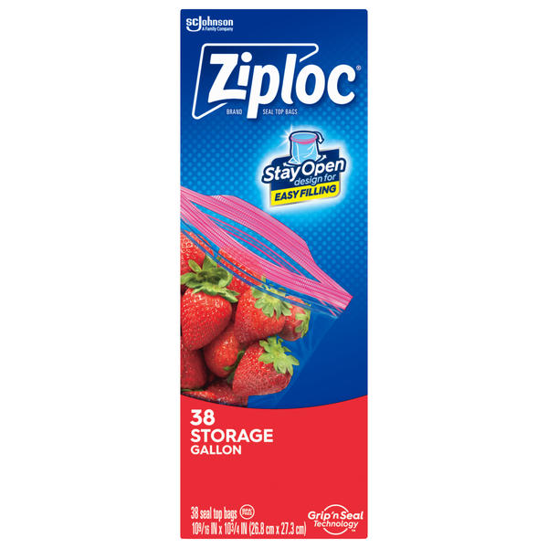 Ziploc®, Grands sacs d'emballage Slider, Marque Ziploc®