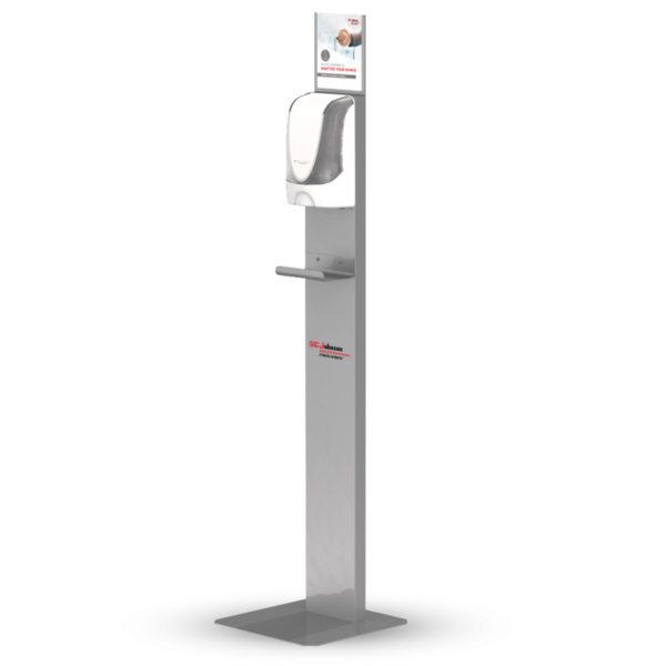 Sanitising Station Free Standing 1300mm x 300mm Stand For Hands 