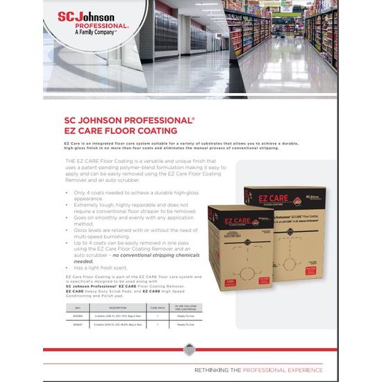 EZ CARE Floor Coating Product Information Sheet