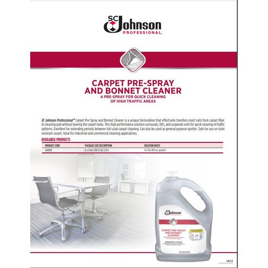 SC Johnson Professional™ Carper Pre-Spray and Bonnet Cleaner