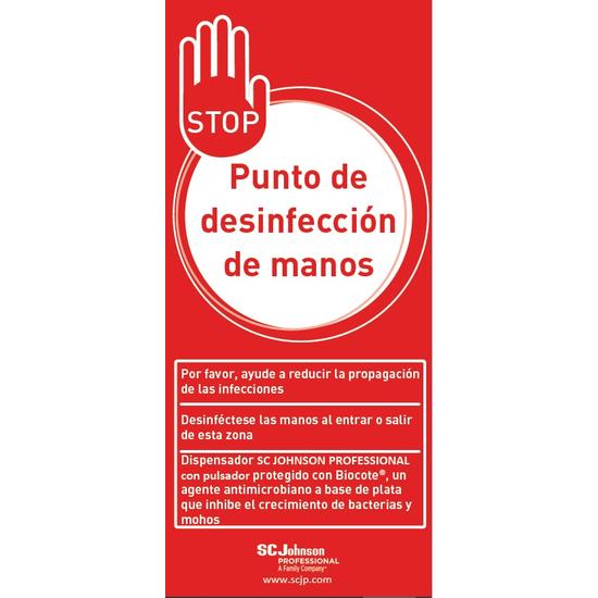 Poster Stop desinfección