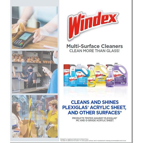 Windex Multi-Surface Glass Cleaners Product Information Sheet