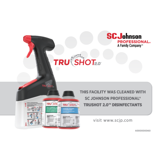 TruShot 2.0 Disinfectant Window Cling