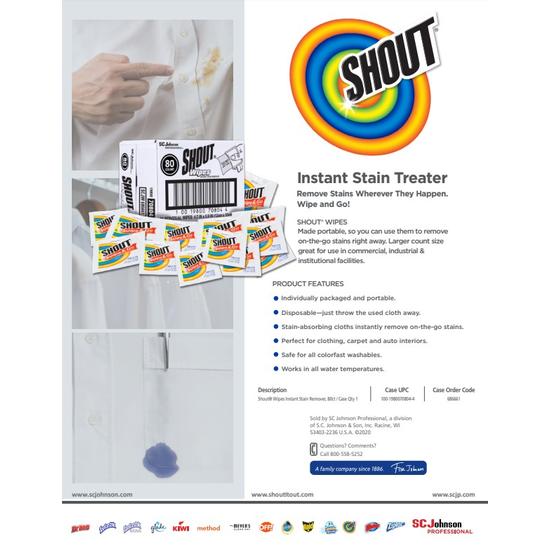Shout Instant Stain Remover PI Sheet