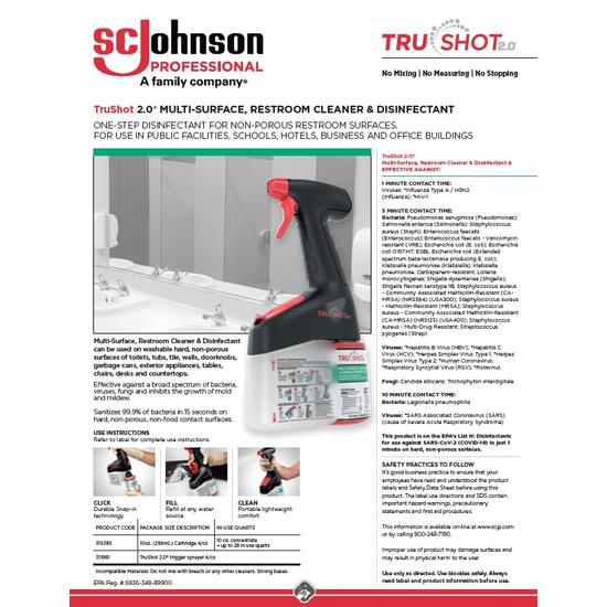 TruShot Multi-Surface Restroom and Cleaner Disinfectant