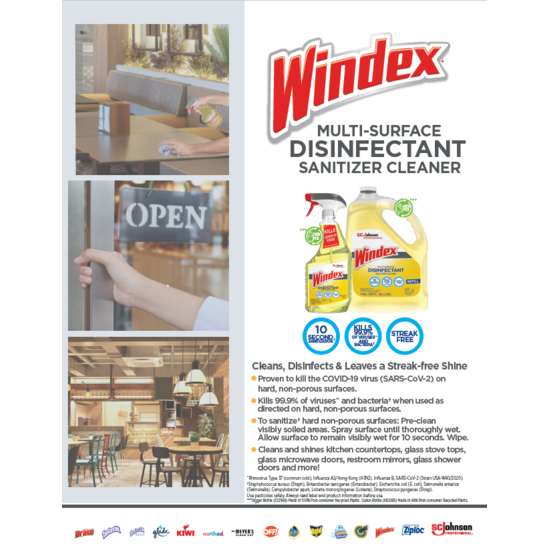 Windex MS Cleaner Standard Product Information Sheet