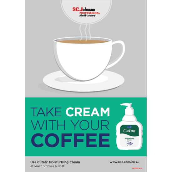 Cutan Cream with Coffee Poster
