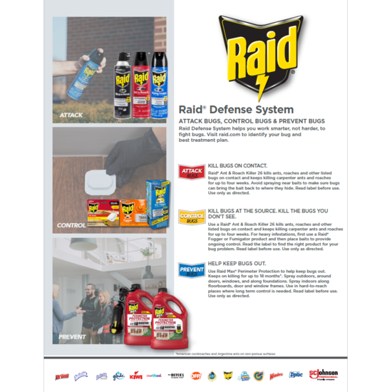 Raid Product Line Product Information Sheet