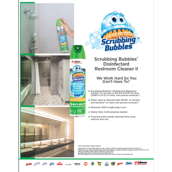 Scrubbing Bubbles Disinfectant Cleaner PI Sheet Image