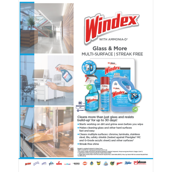 Image of Windex Glass & More Product Information Sheet