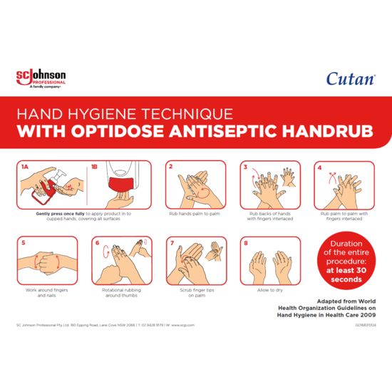 Hand Hygiene Technique Handrub - Optidose