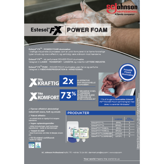 Estesol FX power foam håndsæbe