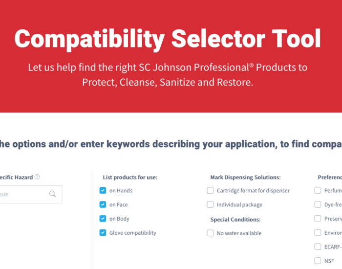 Compatibility Selector Tool Page