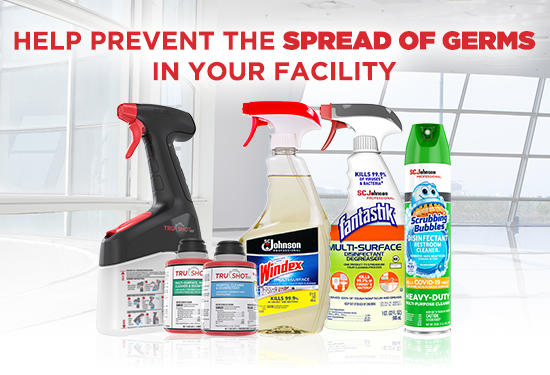 Help prevent spread of germs in your facility