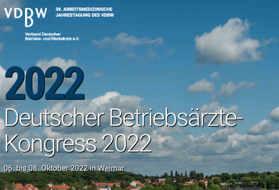 Deutscher Betriebsärzte Kongress 2022 in Weimar